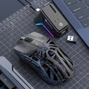 Smailwolf M8 Triple-Mode Wireless Gaming Mouse PAW3311 Sensor 12000DPI 72g Lightweight Power Display Esports Mouse with RGB Charging Dock