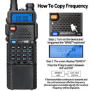 Baofeng M-5R Walkie-Talkie 5W 8W Power Extended Version One-Key Frequency AM Aviation Full-Band 3800mAh Battery Outdoor Radio