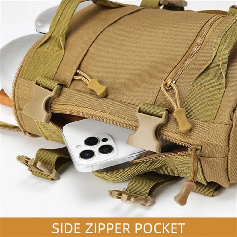 IPRee Tactical Camping Chest Bag Outdoor Hiking Trekking Fishing Cycling Pack Portable Travel Sports Luggage Rucksack Fanny Pack