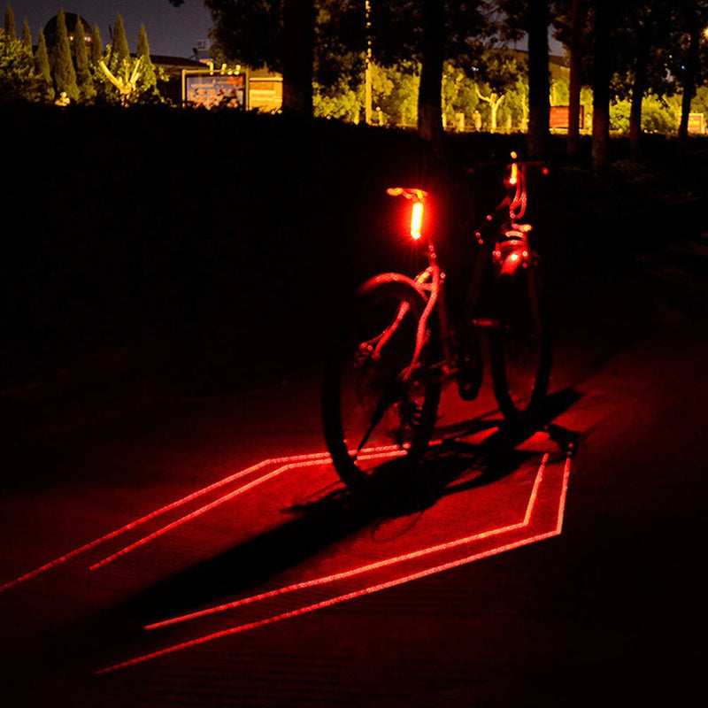 WEST BIKING Bicycle Laser Brake Sensing Taillight IPX5 Waterproof 450mAH USB Charging Bike Rear Light for Night Riding Safety