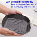 1PC Baking Tray Silicone Tray for Air Fryer Oven Fried Chicken Pizza Mat Oilless Silicone Pan Air Fryer Accessories