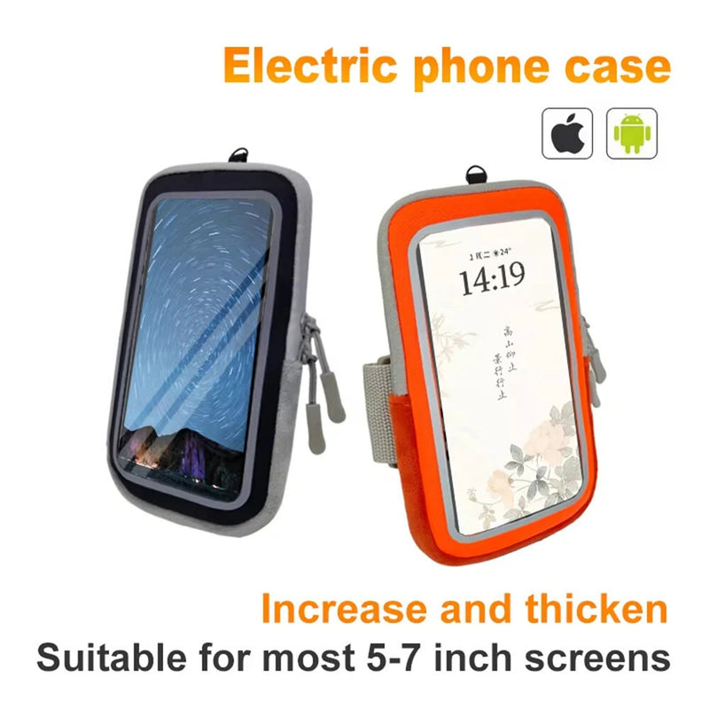 Warmspace 1pcs Electric Heated Mobile Phone Bag Multifunctional Antifreeze Case with Rope for Outdoor Travel in Winter