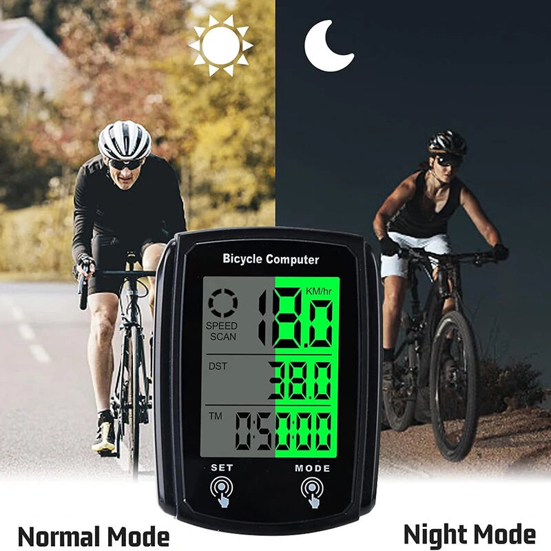 Cansses  CNC Bicycle Speedometer Wired Touchscreen Waterproof 80g Lightweight  Bike Computer Backlit for Day/Night Cycling