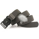 TUSHI 2023 Hot Sell Men Belt 125cm*3.8cm Elastic Polyester Waistband New Design Metal Quick Release Buckle Tactical Girdle