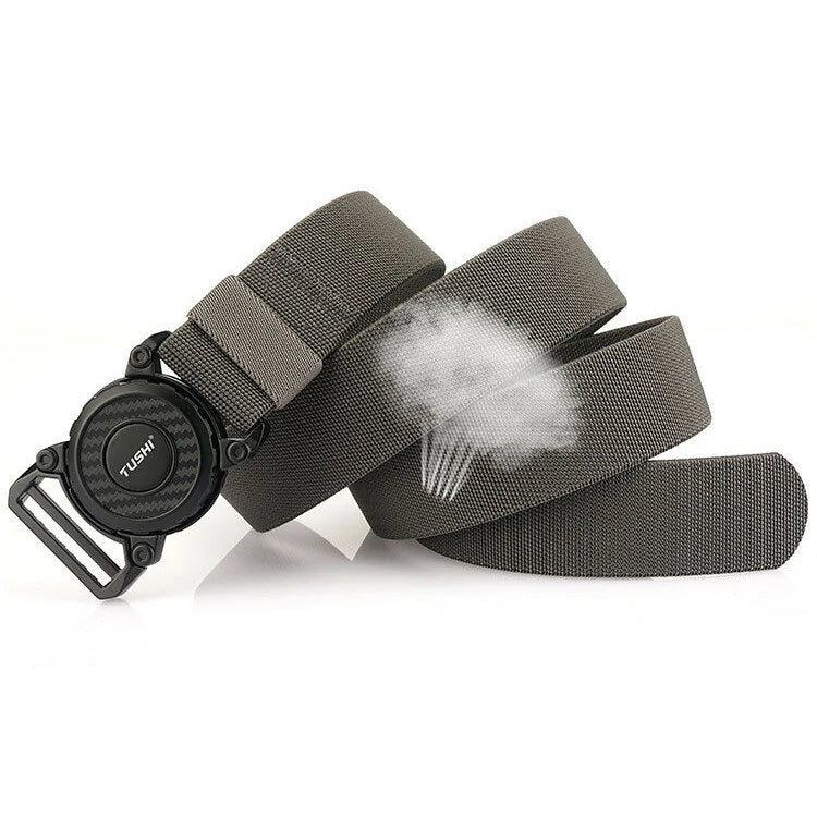 TUSHI 2023 Hot Sell Men Belt 125cm*3.8cm Elastic Polyester Waistband New Design Metal Quick Release Buckle Tactical Girdle