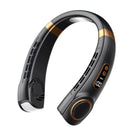 1800mAh Portable Hanging Neck Fan  Top Version  Battery Display Colorful Breathing Light Portable Halterneck Fan USB Handheld Silent Multi-function Bladeless Mini Electric Fan