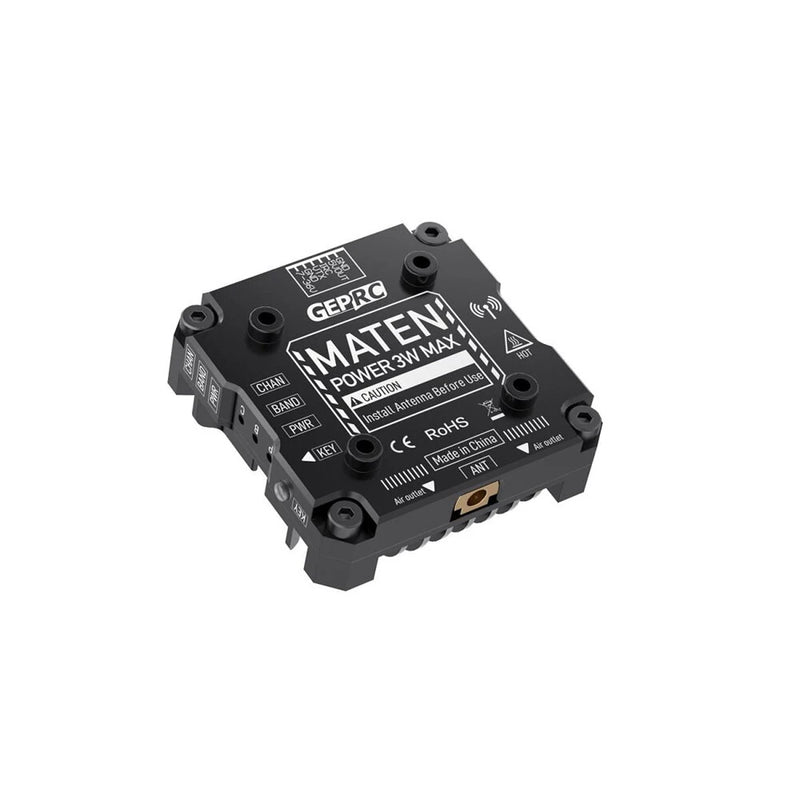 GEPRC MATEN 5.8G 3W 80CH VTX PRO Long Range Image Transmission FPV Transmitter Dual Mounting Holes IRC Tramp MMCX Antenna Supports OSD for FPV Racing Drones