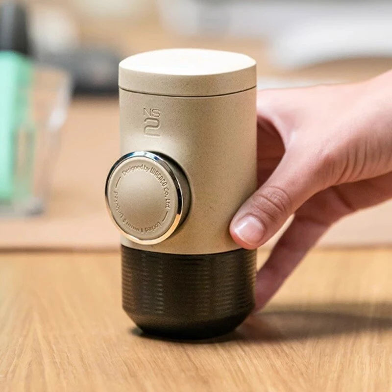 WACACO Minipresso NS2 18Bar Portable Espresso Maker Compatible with NS Original Capsules Manually Operated Small Handheld Coffee Machine for Travel Camping