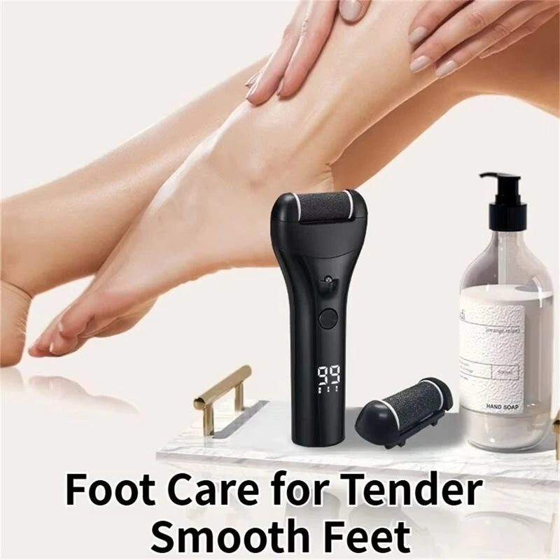 Rechargeable Electric Foot Callus Remover with USB Charging 3-Speed Digital Display Gentle Callus Remover Smooth Feet Tool For Home Use
