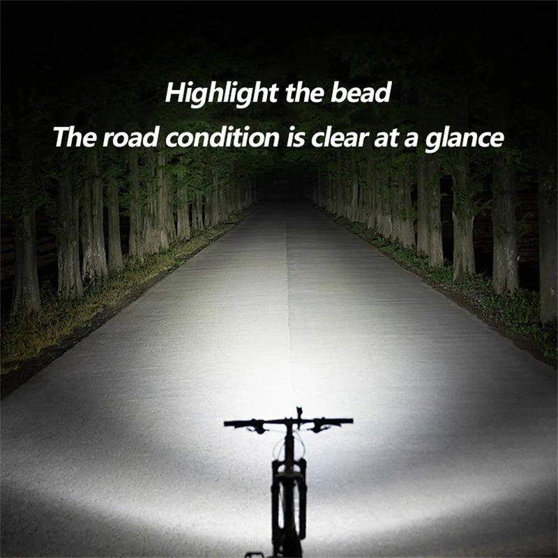 BIKIGHT B4 120dB Tweeter Anti-Fog Bicycle Headlight Smart Light Sensing Digital Display Wireless Remote Control Bike Light for Night Cycling