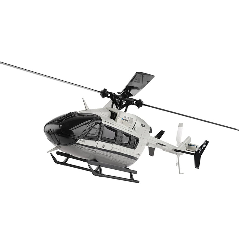 XK K160 2.4G 4CH 6-Axis Gyro Altitude Hold Brushless Motor Military Green Flybarless EC145 Scale RC Helicopter RTF