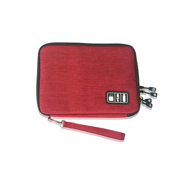 Honana HN-CB1 Double Layer Cable Storage Bag Electronic Accessories Organizer Travel Gear
