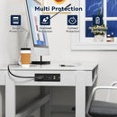 2Pcs Table Socket with 2 USB 2 Sockets Built-in Socket 2-Way Installation Power Strip with 2 Screws for Kitchen Furniture or Worktops Recessed Socket 1.8 Cable16 A/3500 W