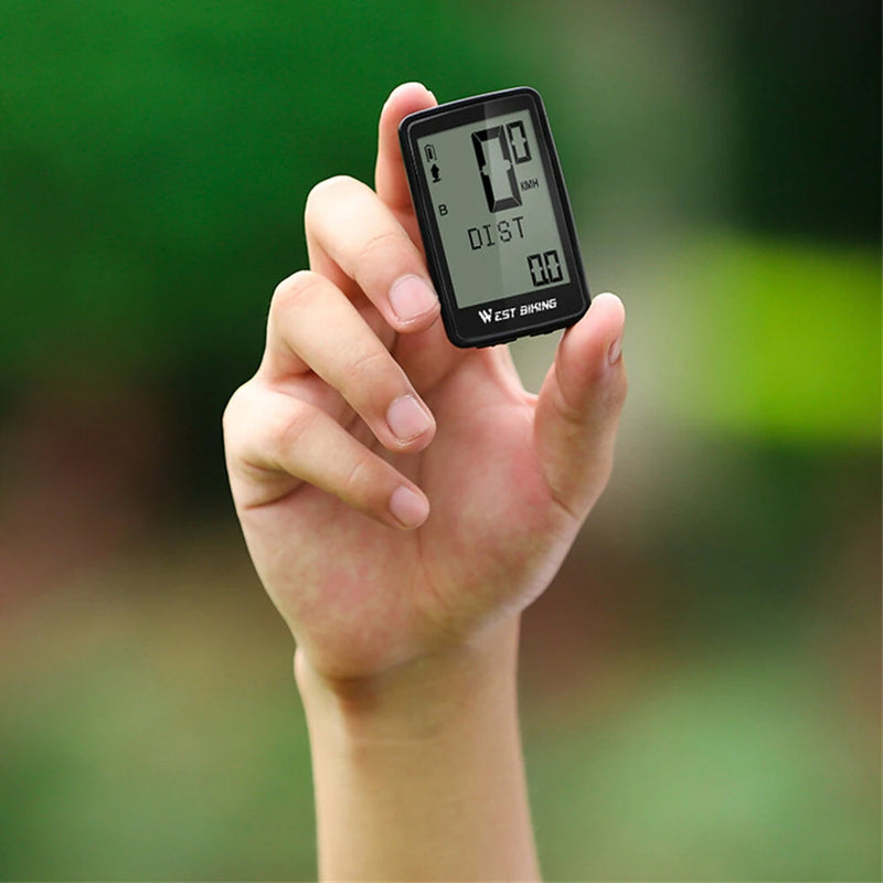 WEST BIKING 5 Languages Bike Computer 21 Functions Touch Screen USB Charging Waterproof Wireless Bicycle Speedometer Odometer for MTB Road Cycling