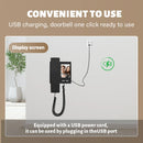 Y9-KP1 Wireless Visual Doorbell Low Power Smart Video Doorbell Two-Way Audio with HD Camera Night Vision Battery Powered No WiFi Required