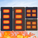 USB Heated Cushion Fast Heating 4 Heated Areas Camping Chair Heated Cushion 3 Adjustable Temperature Heated Chair Cushion Type C/USB Charging for Outdoor Travel