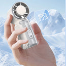 Tevorex Portable Handheld Pocket USB charging Fan 199 Level Strong Wind Regulation Outdoor Handheld Fan LED Screen Camping Cooling Fan Tools