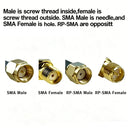 SMA RP-SMA 90 Right Angle Adapter (Male to Female) for FPV Drone Antenna