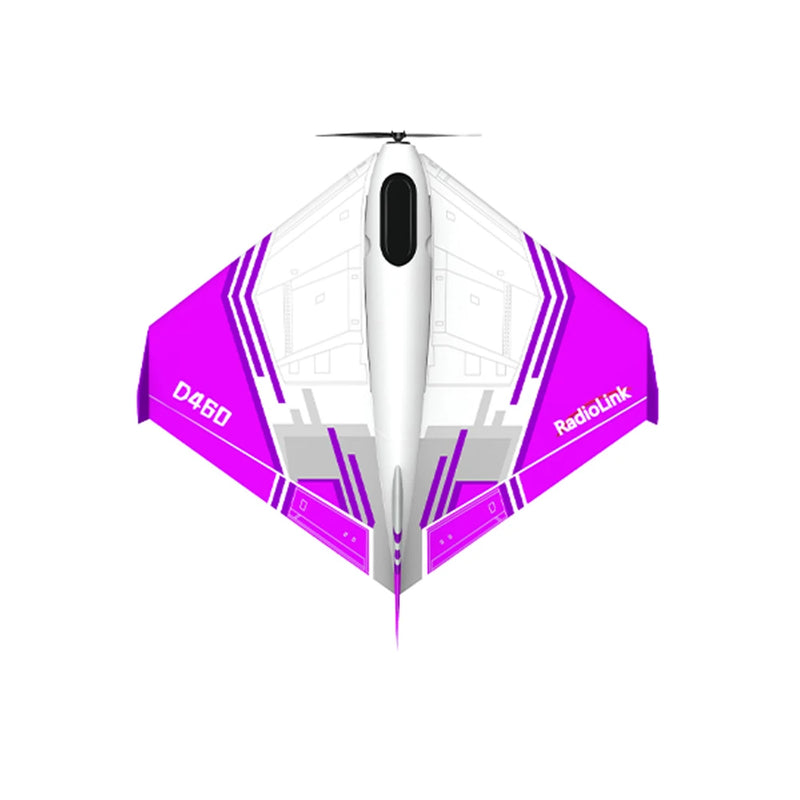 RadioLink Turbot D460 Scale Model 480mm Wingspan EPP 4KM Control Distance 1600KV Brushless Motor RC Airplane Fixed Wing PNP/RTF Gyroscope Assist for Beginners