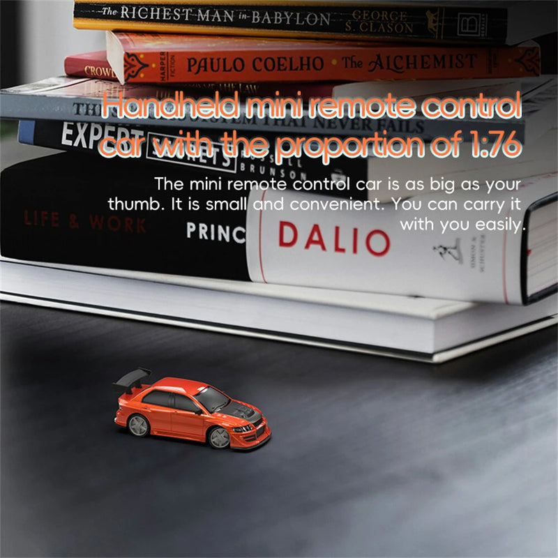 Turbo Racing C76 RTR 1/76 2.4G RWD Mini Drift RC Car Sports TC06 Chassis New Upgrade Motor THR-Curve Shocking Adjustable Wheelbase Micro LED Lights Full Proportional Vehicles Model Toys