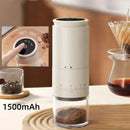 1500mAh Electric Coffee Grinder Ceramic Grinding Core Conical Coffee LED Touch Screen Burr Grinder Externally Adjustable Bean Grinding Machine Kaffe Bohnen Grinder
