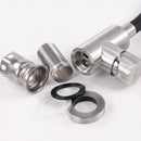 360 Rotatable 304 Stainless Steel Kitchen Silicone Tube Faucet Hot And Cold Brushed Universal Rotatable Vegetable Sink Faucet