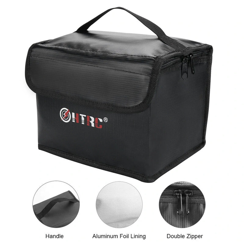 HTRC Fireproof Waterproof Lipo Battery Safety Charging Bag 21x16x16CM