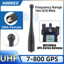 ABBREE 7-800 GPS Antenna SMA-Female UHF 764-870MHz Stubby Antenna for Motorola APX Series APX 1000 4000 6000 APX 6000XE 8000XE