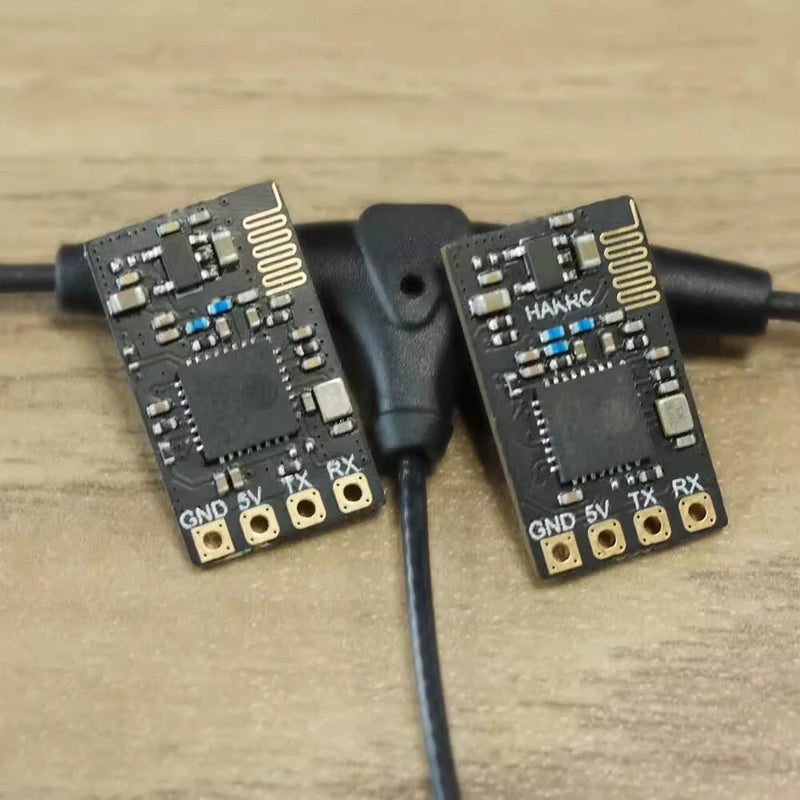 HAKRC ELRS 2.4GHz/915MHz RX Long Range RC Receiver with T-Type Antenna for FPV RC Racer Drone