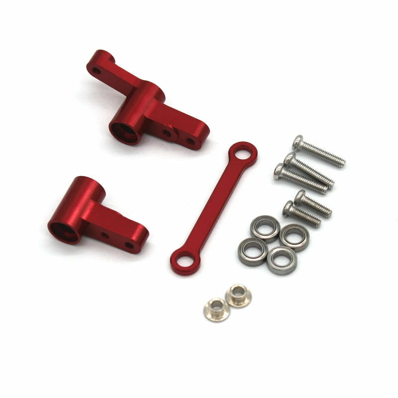 Metal Upgraded Steering Cup Front Rear Upper Lower Arm Steering Rod For MJX 14210 14209 RC Car Parts