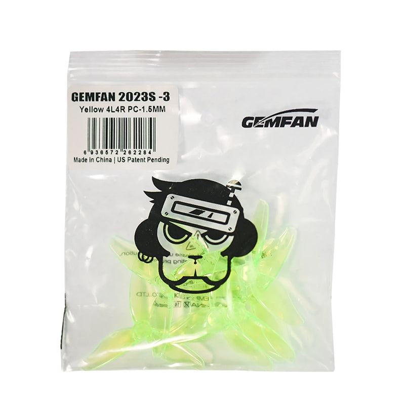 8 Pairs Gemfan Hurricane 2023S 2 Inch 3-Blade Propeller 1.5mm 1 Hole  for 1105 5500kv Motor FPV Racing RC Drone