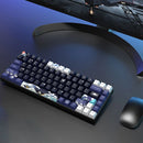 XVX 132 Keys Black Coral Sea PBT Keycap Set Cherry Profile Sublimation Japanese Custom Keycaps for Mechanical Keyboards