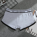 4PCS Men's Underwear Cotton Boxer Shorts Fashion Casual Boxer Shorts High Quality Sleep Panties Comfortable Breathable Underwear