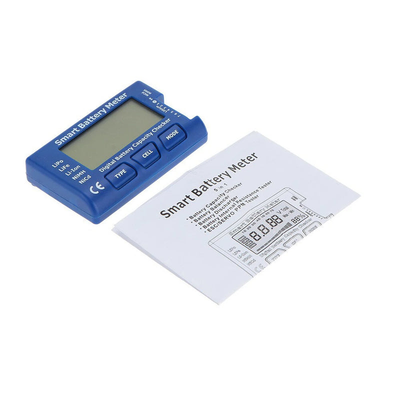 5 in 1 Smart Battery Meter LiPo/LiFe/Li-ion/NiMH/Nicd Battery Tester Servo Discharger Balance/ESC/PPM