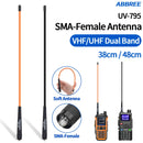 ABBREE AR-795 Walkie Talkie Antenna UV-795 Dual Band High Gain SMA-Female V/UHF Antenna for Baofeng UV-5R UV-32 UV-21 PRO Quansheng K5 TK11