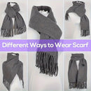 TENGOO Electric Heated Scarf Neck USB Charging Heating Pad 3 Temperature Adjustable Heating Neck Wrap Washable 3s Fast Heating for Men Women