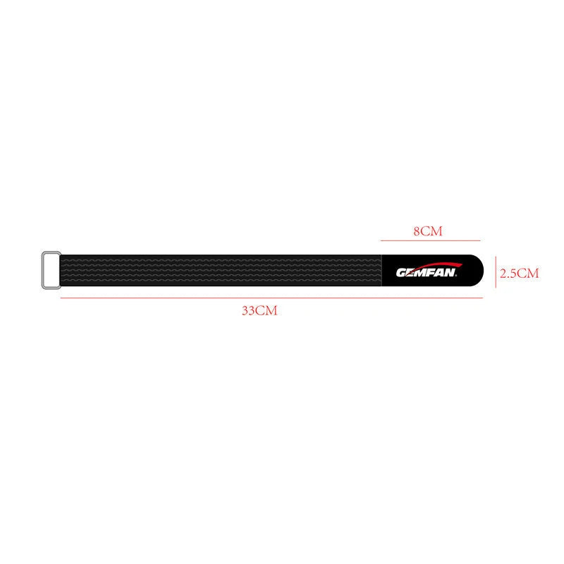 Gemfan 33X250mm High-strength Non-Slip Woven Metal Buckle LIPO Strap for FPV Freestyle Cinelifter