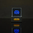 Transparent Mini WiFi Weather Clock GIFTV Smart Weather Station with GIF Animation Album Holographic Creative Gift Photo Display Crystal Cube