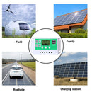 12V 24A 10A 20A 60A PWM Solar Charge Controller LCD Display Support 3 Kinds Battery Type