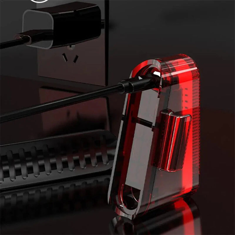 BIKIGHT Smart Bicycles Taillight 5 Modes Brightness 300mAh Battery Type-C Rechargeable Waterproof Warning Rear Light for Cycling