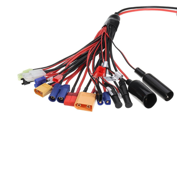 20 in 1 Multifunction Charger Cable 4mm Banana Pklug to XT60 XT90 EC3 EC5 Tamiya  for B6 B6AC PL6 PL8 Charger