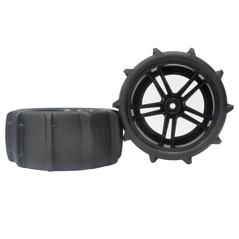 4PCS Sandy Beach Tires Wheels 12mm Hex for 1/10 1/12 9125 X03 F22A RC Car Vehicles Model Parts