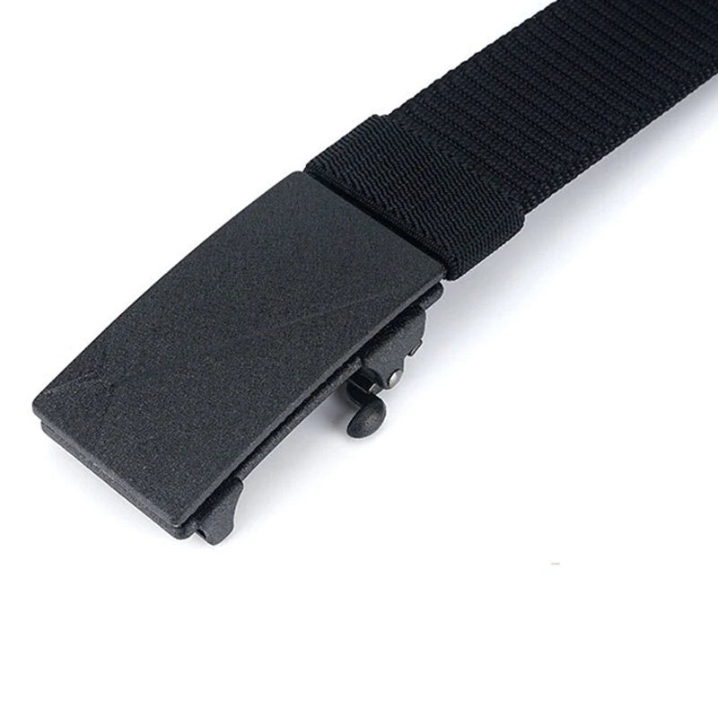 ENNIU 125cm Men's Tactical Nylon Belt Adjustable Wear-resistant  Elastic Waist Belt Buckle Belt Casual Sports Belts