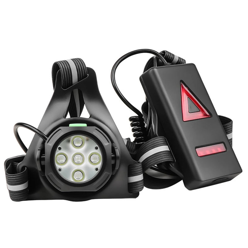 Night Running Lights for Runners LED Chest Lamps with Reflective Vest Gear and Rechargeable Battery Charging Lights