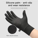 VILICO 1 Pair of Warm Winter Gloves Men Women Outdoor Sports Touchscreen Non-Slip Cycling Gloves Thin Edition with Velvet-L/XL
