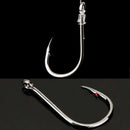 600pcs Fishing Hooks Set 10 Types High Carbon Steel Large Load-bearing Capacity Sharp Barbed Fishhook Rock Fishing Equipment Gear Tackle Accessories with Box