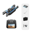 YLR/C S186 WiFi FPV with 5.9inch LCD Screen Controller HD Dual Camera Servo Gimbal 360 Obstacle Avoidance Brushless Foldable RC Drone Quadcopter RTF