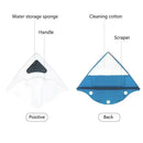 Magnetic Window Cleaner Brush Double-Sided Glass Cleaning Tool Strong Magnet Safety Rope Red Blue ABS PP 3-8mm Glass Thickness High-Rise Home Windows Car Mirrors