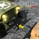 HG TRASPED HG4-58 RTR 1/14 2.4G 4WD RC Car Willys Military Truck for Jeep Off-Road Climbing LED Light Sound Winch Two Speed Metal Frame Rock Crawler Full Proportional Vehicles Models Toys