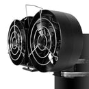 IPRee Heat Powered Stove Fan with Cover Heat Efficient Wall Mounted Thermometer Eco-Friendly Fireplace Fan Portable Heater 10 Blades